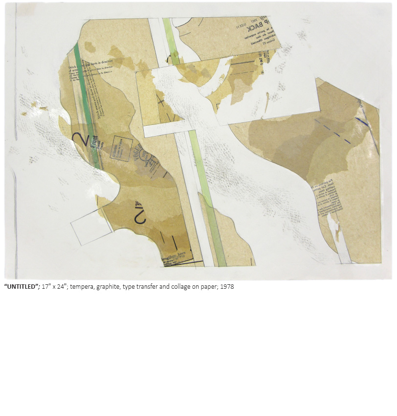 UNTITLED collage on paper-Marcy Edelstein
